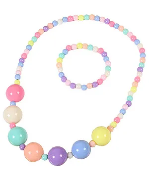 SYGA Candy Children's Spot Jewelry Beads Necklace Bracelet Two-piece Set Ball