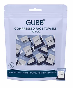 Gubb Compressed Towels For Face - 30 Coin Tissues