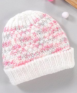 Babyhug Woollen Cap Multicolour - Diameter 10.5 cm