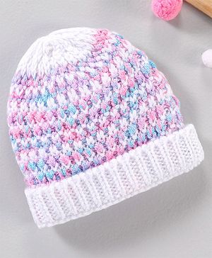 Babyhug Woollen Cap Multicolour - Diameter 11 cm