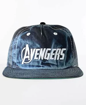 Bonkids Marvel Avengers Text Embroidered Cap - Blue