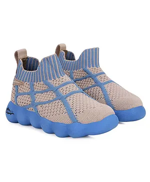 Campus High Rise Casual Shoes - Beige & Blue