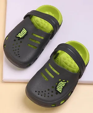 Avengers Clogs with Back Strap and Hulk Applique - Green Grey