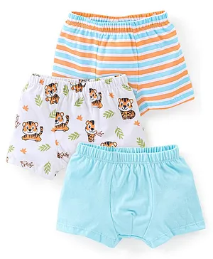 Babyhug 100% Cotton Briefs Pack of 3 - Multicolor