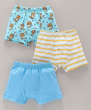 Babyhug 100% Cotton Briefs Pack of 3 - Multicolor