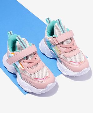 Cute Walk by Babyhug Velcro Closure Sport Shoes- Pink