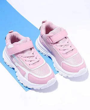 Cute Walk by Babyhug Velcro Closure Sports Shoes - Pink
