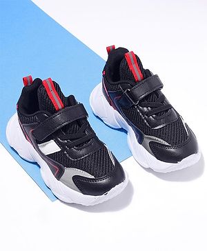 Cute Walk by Babyhug Velcro Closure Sneakers - Black