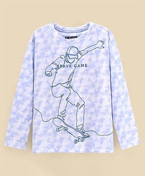 Pine Kids Full Sleeves Biowashed TShirt - Violet