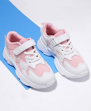 Cute Walk by Babyhug Velcro Closure Sport Shoes- Pink