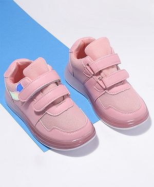 Cute Walk by Babyhug Velcro Closure Sneakers- Pink