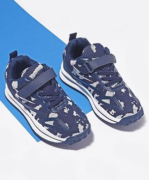 Cute Walk by Babyhug Shoes With Velcro Closure - Navy Blue