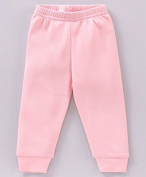 Babyhug Full Length Thermal Bottom Solid - Pink