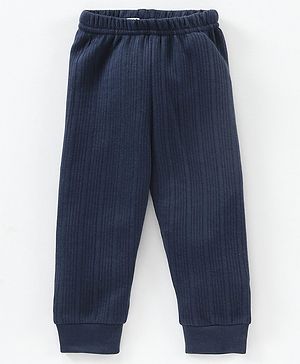 Babyhug Full Length Thermal Legging - Navy Blue - Preemie Blue