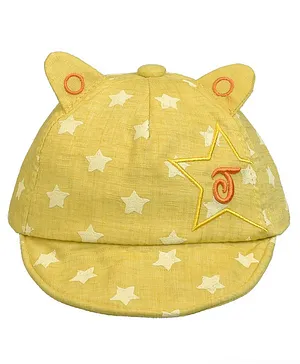 Tiekart Star Design & Embroidered Cap - Yellow