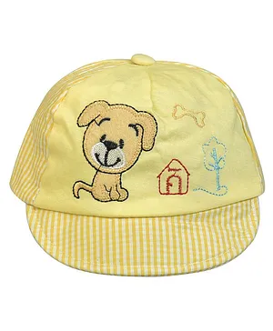 Tiekart Puppy & House Design Cap - Yellow