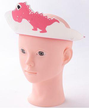 Babyhug Silicone Shower Caps Dinosaur Design - Pink