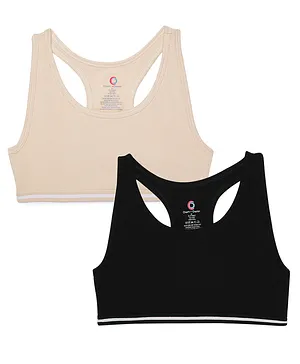 Training Bras 12+ Years Girl's Starter Seamless Sports Cotton Bras with  Padding - 4 Pack 