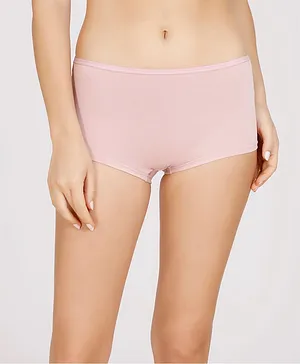 NYKD BY NYKAA Soft Stretch Mid Rise Boyshort With Full Rear Coverage Panty - Pink