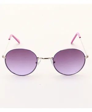 KIDSUN Round Metal Sunglasses - Purple
