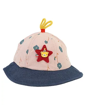 Kid-O-World Star Patch Hat - Peach