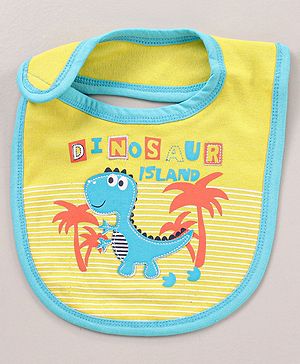 Babyhug Bib Dino Patch - Yellow