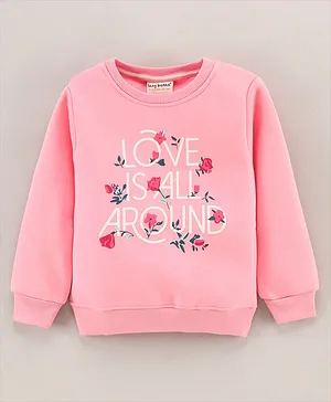 Lazy Bones Full Sleeves Sweatshirt Multiprint - Pink