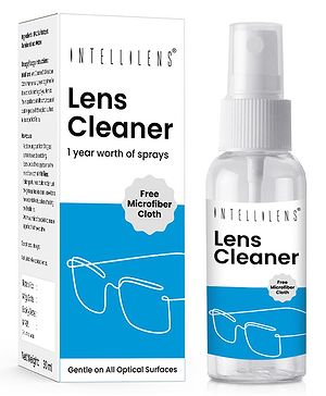 Intellilens Lens Cleaner For Spectacles with Free Microfiber Cloth - 30 ml