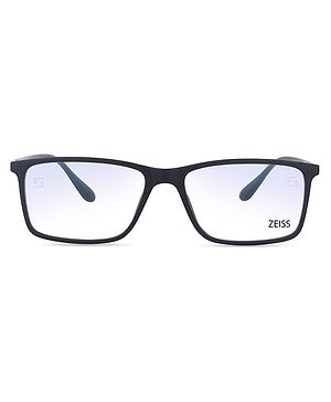 Intellilens ZEISS DuraVision BlueProtect 1.5 Index Plano Square Navigator Anti Glare Full Frame Glasses - Black