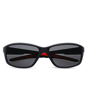 Intellilens Polarised UV Protection Wrap Around Sunglasses - Red & Black