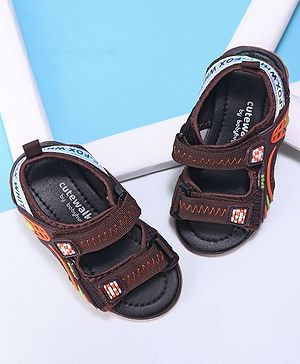 Cute Walk by Babyhug Casual Sandals With Velcro Closure - Coffee