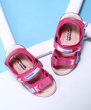 Cute Walk by Babyhug Velcro Sandals - Pink