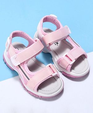 Cute Walk by Babyhug Velcro Sandals - Pink