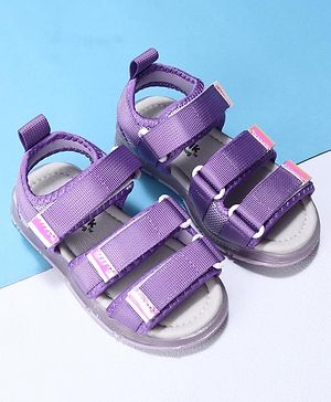 Cute Walk by Babyhug Velcro Sandals - Purple