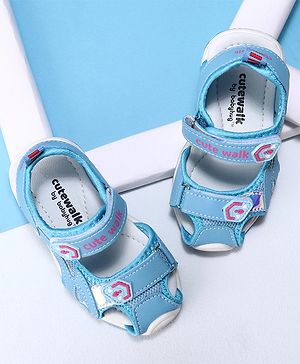 Cute Walk by Babyhug Velcro Sandals - Blue