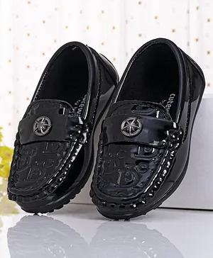 Cute Walk by Babyhug Slip On Party Wear Shoes - Black