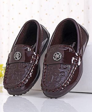 Cute Walk by Babyhug Slip On Party Wear Shoes - Brown