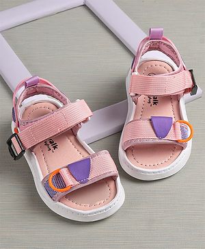 Cute Walk by Babyhug Sandals With Velcro Closure - Light Pink
