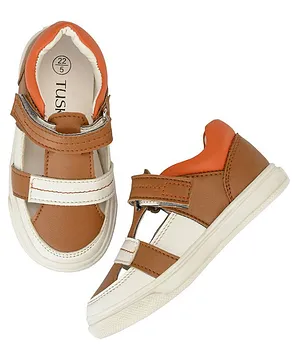 TUSKEY Single Velcro Casual Step Shoes - Brown
