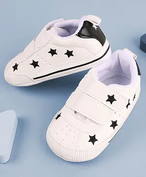 Kicks & Crawl Rising Star Strap Closure Shoes Style Booties - White