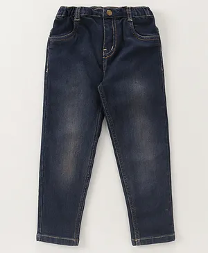 Bonfino Ankle Length Denim Tapered Jeans Solid - Blue