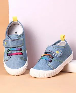 Cute Walk by Babyhug Casual Shoes With Velcro Closure - Sky Blue