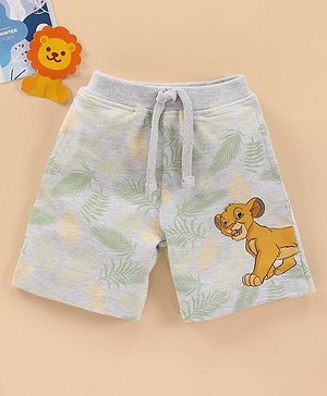 Babyhug Knee Length Knit Shorts Camo Print- White