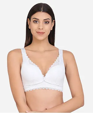 MAMMA PRESTO Full Coverage Seamless Micro Fabric Lightly Padded Breathable Maternity Bra - Grey