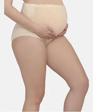 MAMMA PRESTON High Rise Adjustable Maternity Panty - Beige