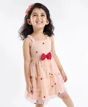 Buy Baby Girl Dress for 1 to 2 Years Old Frock Chiffon Blue Summer Dress  for Baby Girl Brand kuBeeDo at Amazonin