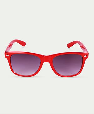 Dukiekooky Black Lens & Red Frame Wayfarer Sunglasses