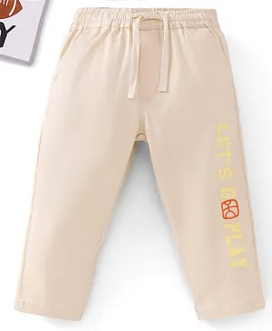 Babyoye Full Length Cotton Embroidered Trouser - Grey