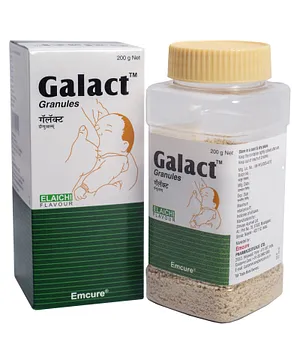 Galact Granules Breast Feeding Supplement Increase Milk Supply Lactation Supplement Elaichi Flavour - 200 gm