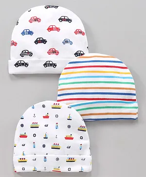 Simply Cotton Caps Teddy Print Multiprint  (Colour and Design May Vary)- Diameter 10 cm